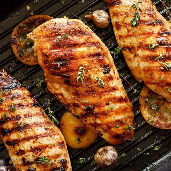 Barbecue chicken logo
