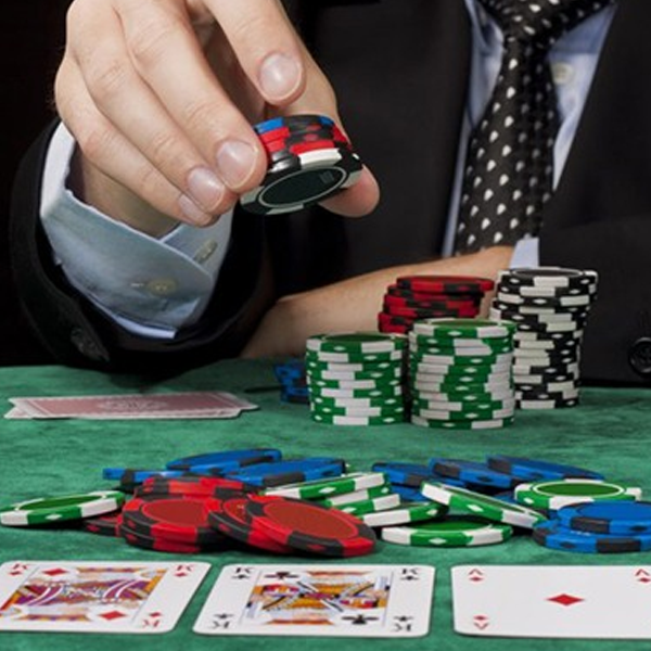 Betting in poker logo