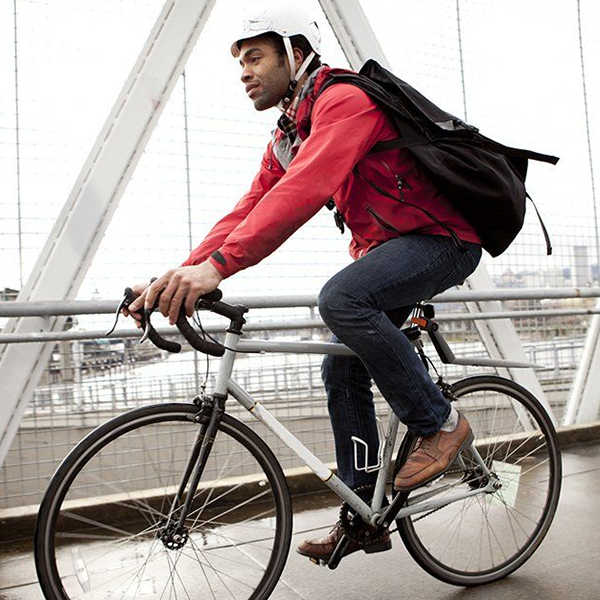 Bicycle commuting logo