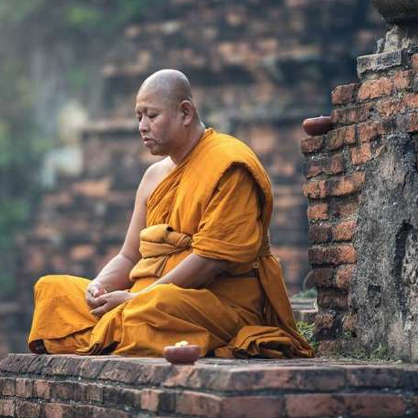 Buddhist meditation logo