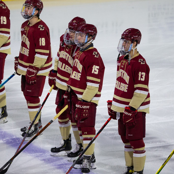 College ice hockey logo