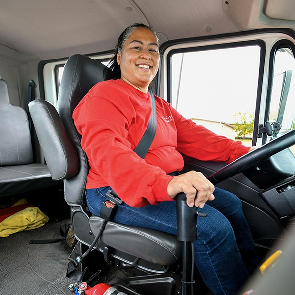 Commercial driver's license training logo