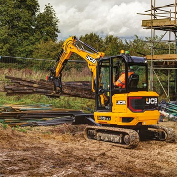 Compact excavator logo