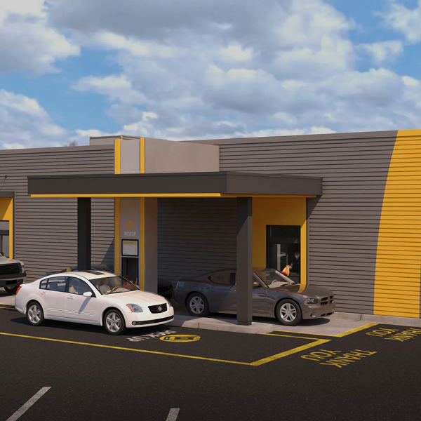 Drive-through logo