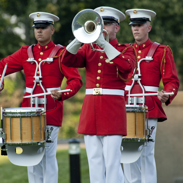 Drum and bugle corps (modern) logo