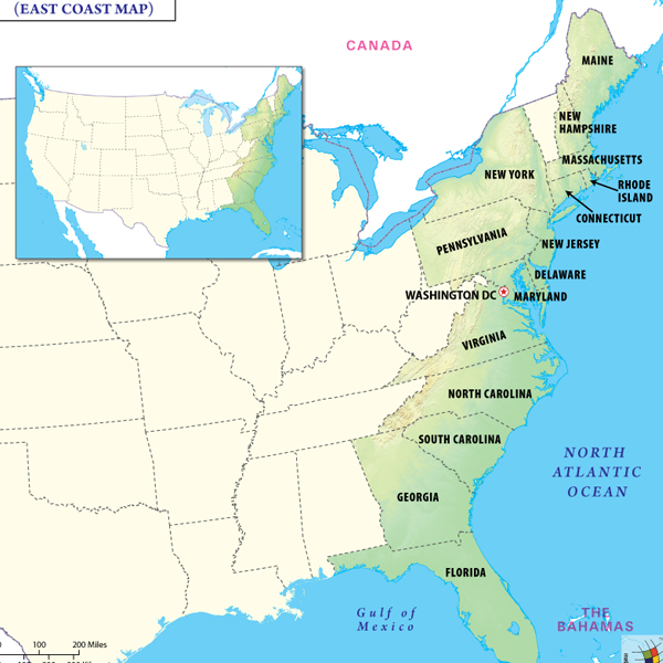 East Coast of the United States logo