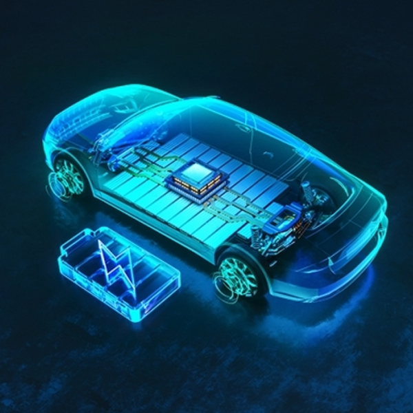 Electric vehicle battery logo