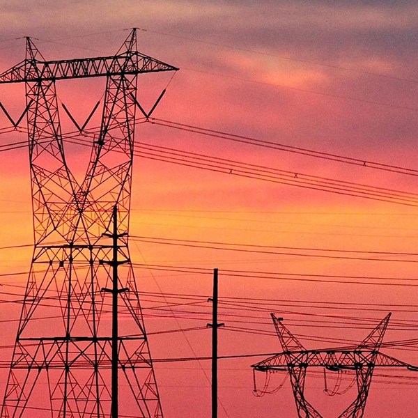 Electrical grid logo