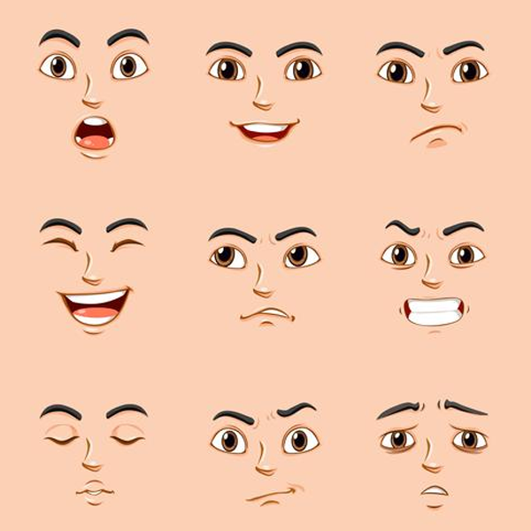 Facial expression logo