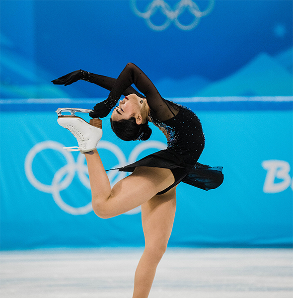Figure skate logo