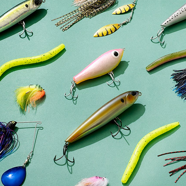Fishing lure logo