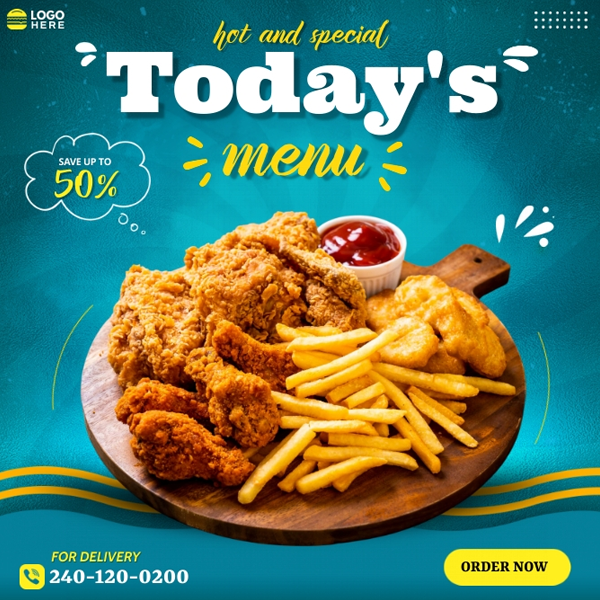 Food marketing logo
