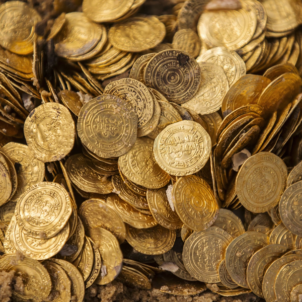 Gold coin logo