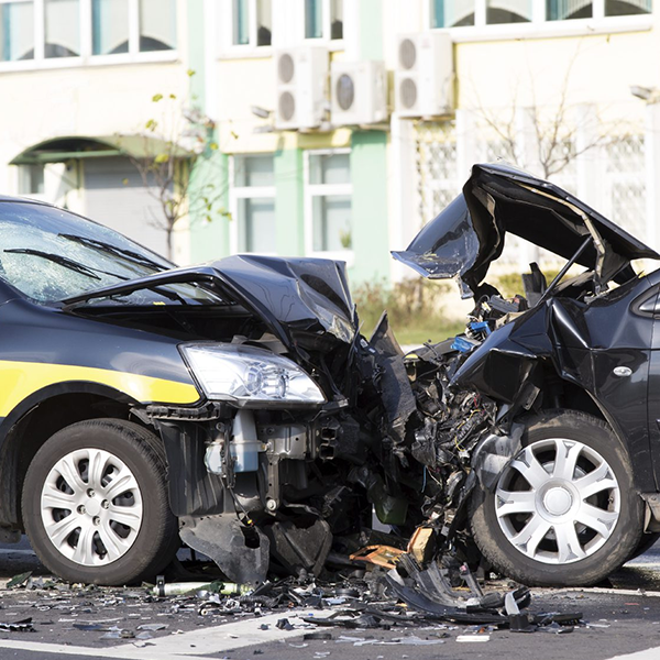 Head-on collision logo