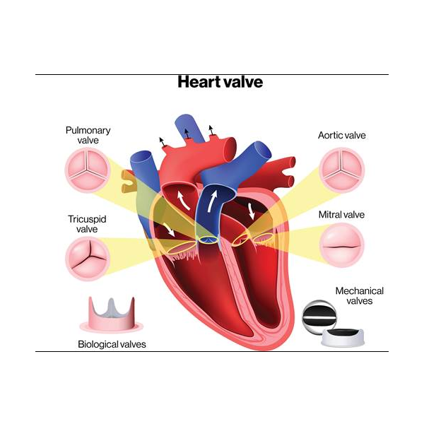 Heart valve logo