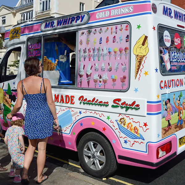 Ice cream van logo
