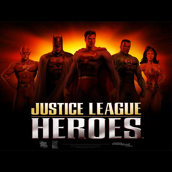 Justice League Heroes logo