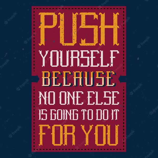 Motivational poster logo