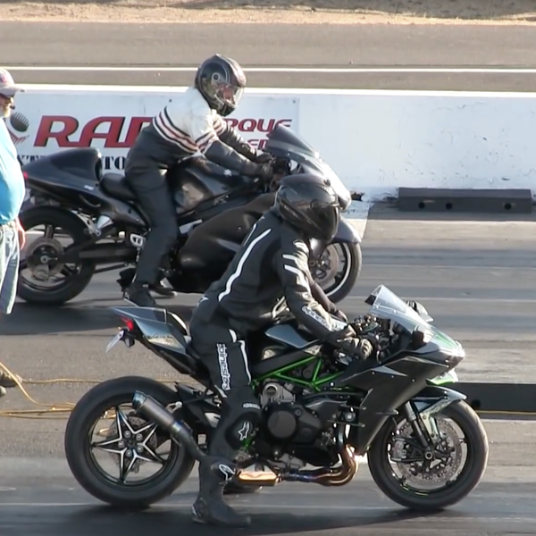 Motorcycle drag racing logo