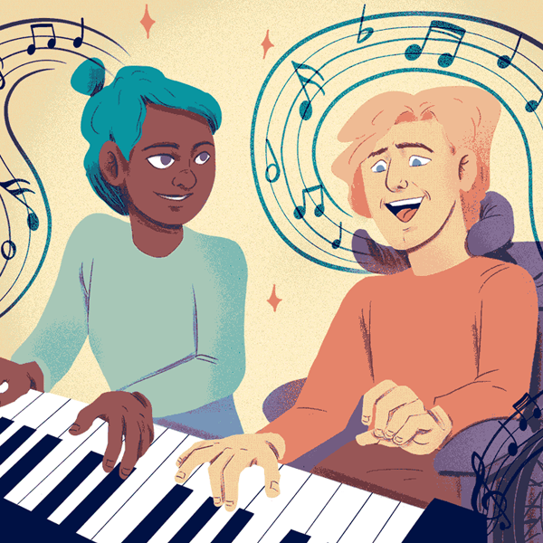 Music therapy logo