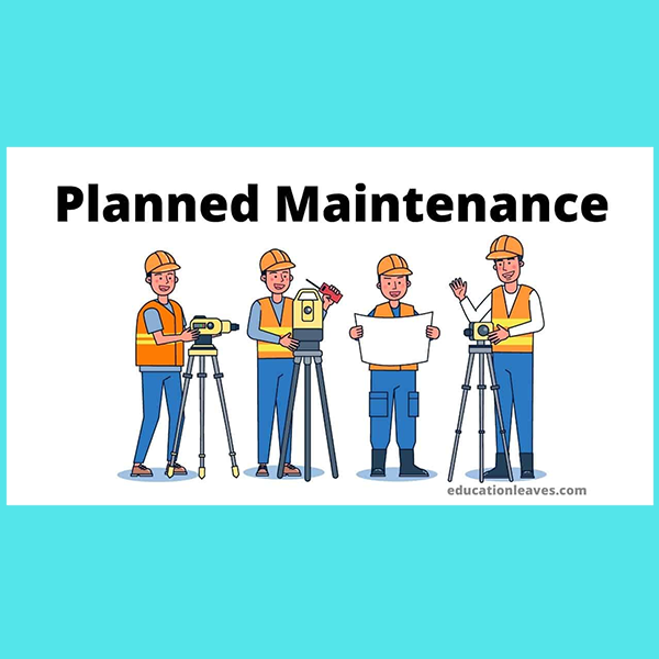 Planned maintenance logo