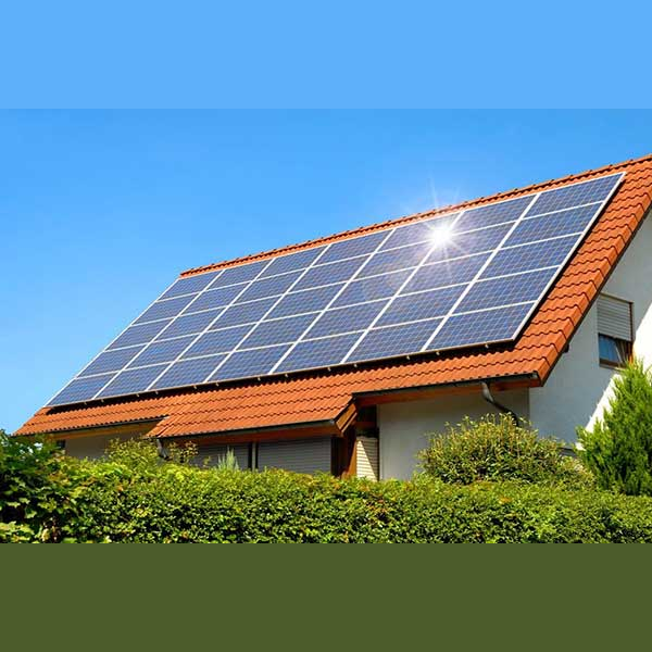 Rooftop photovoltaic power station logo