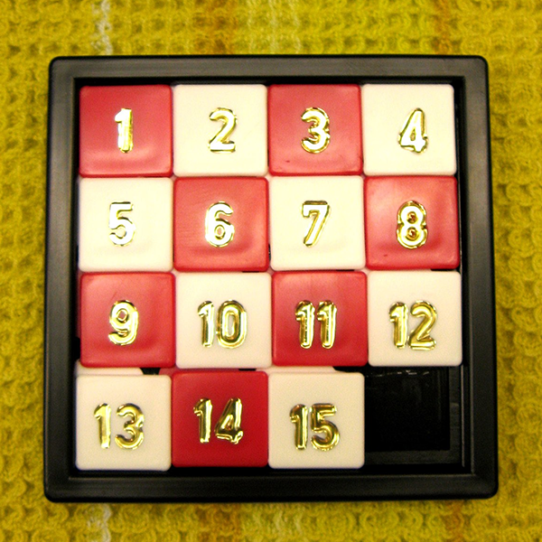 Sliding puzzle logo
