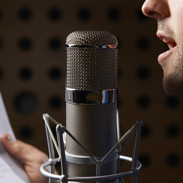 Voice-over logo