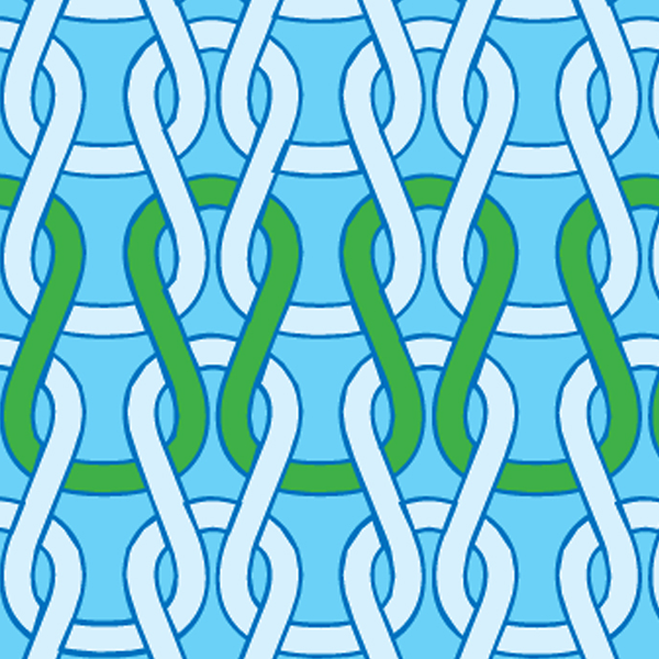 Warp knitting logo