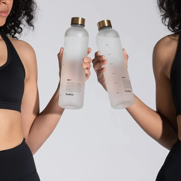 Water bottle logo