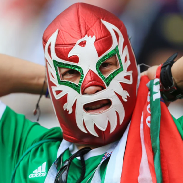 Wrestling mask logo
