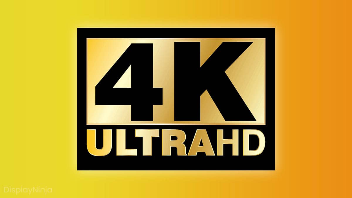 4K resolution logo