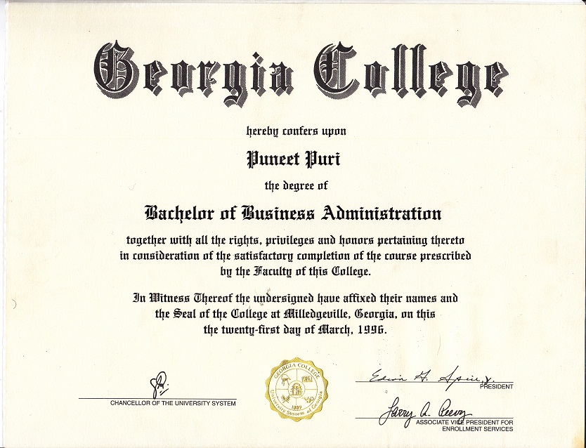 Bachelor of Business Administration