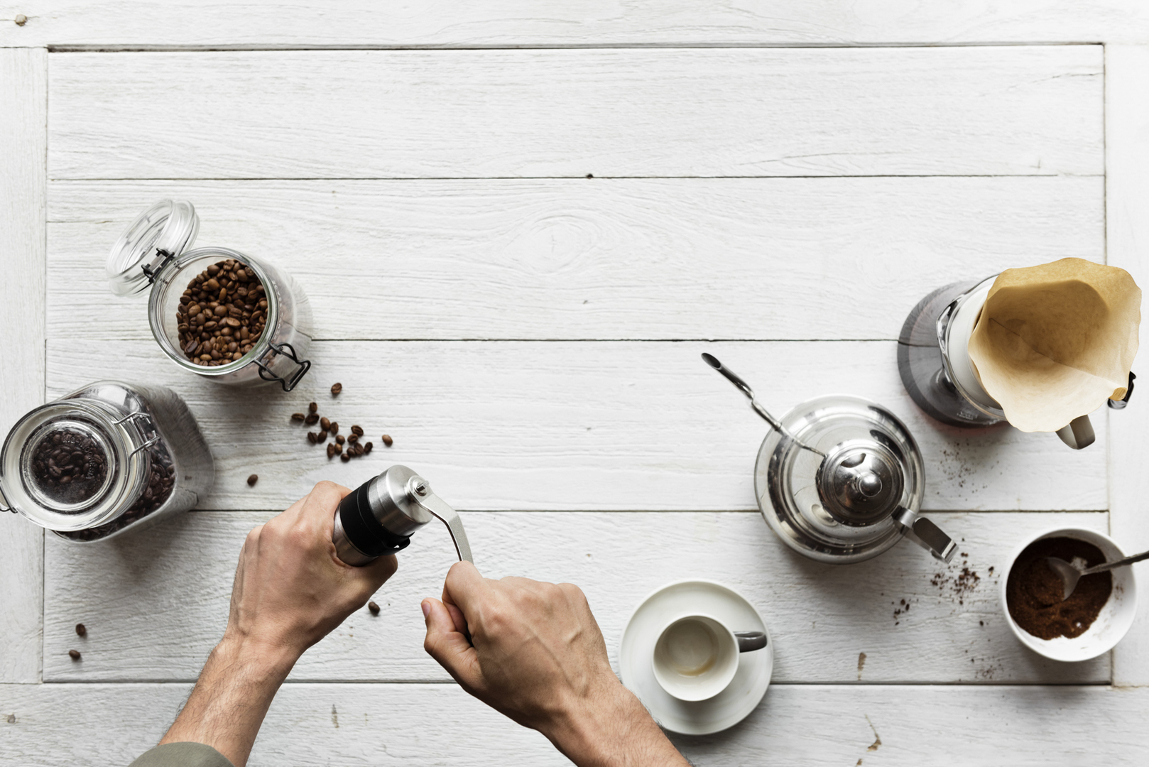 Coffee preparation logo