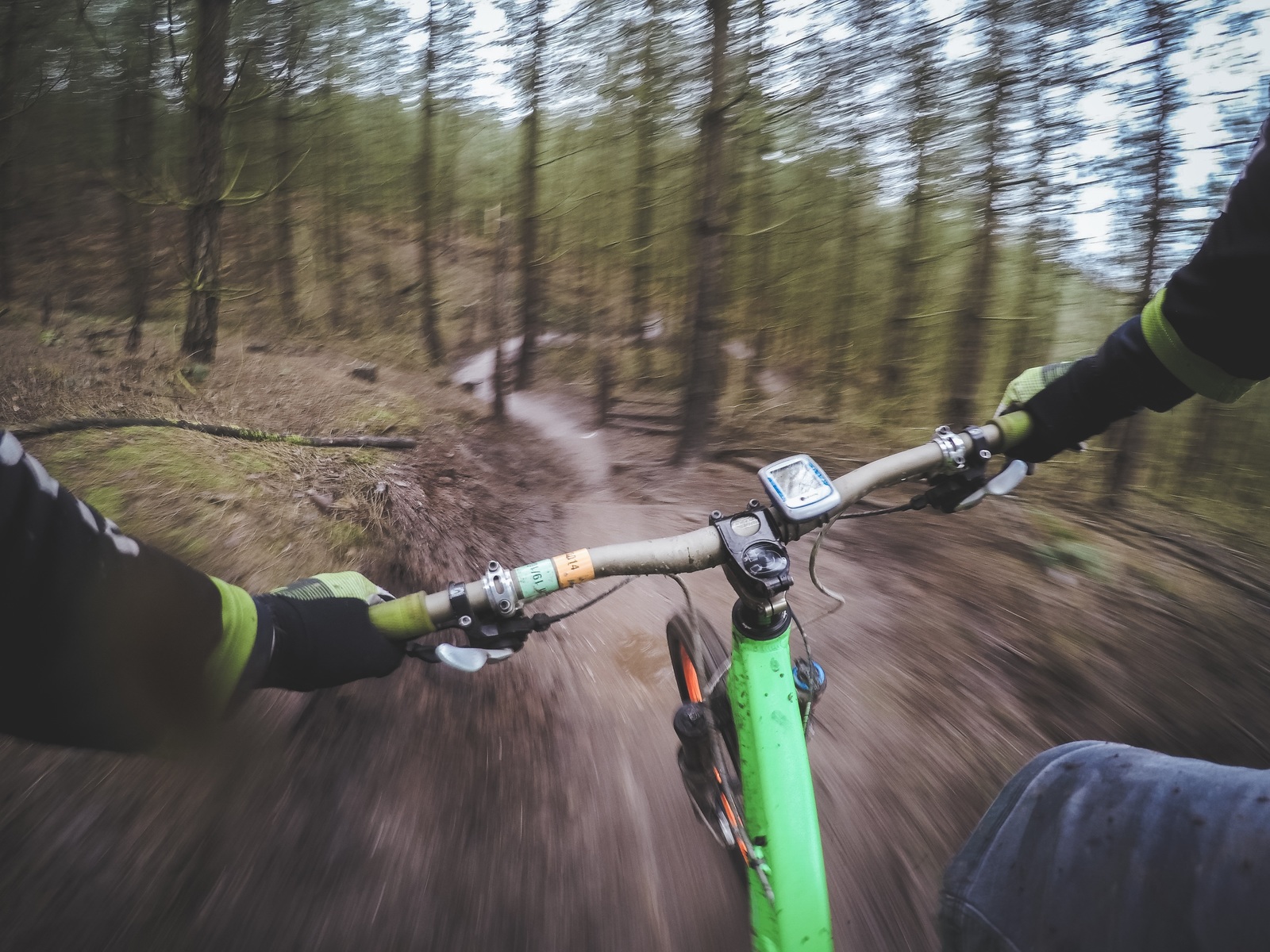 Downhill mountain biking