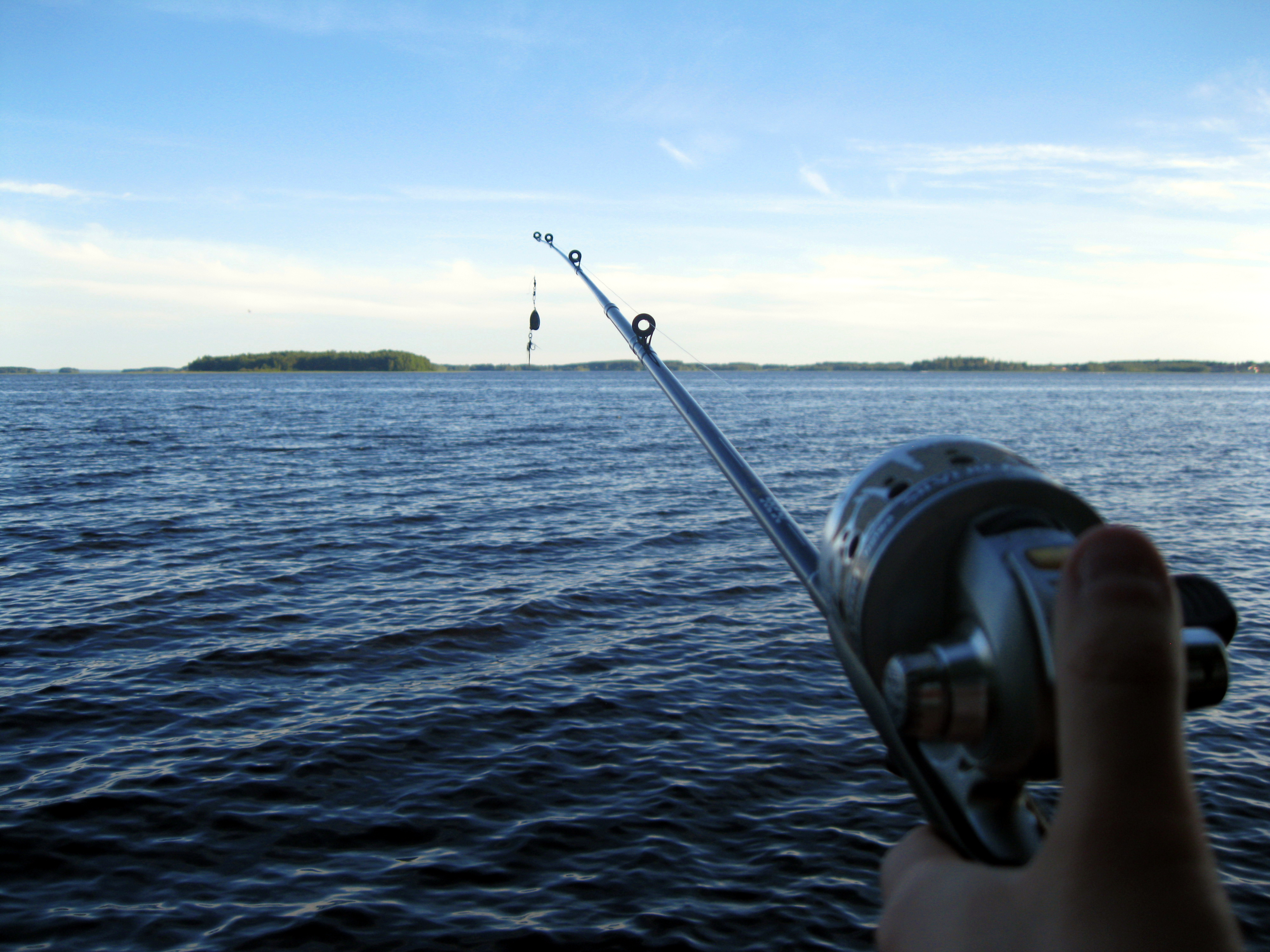 Fishing rod logo