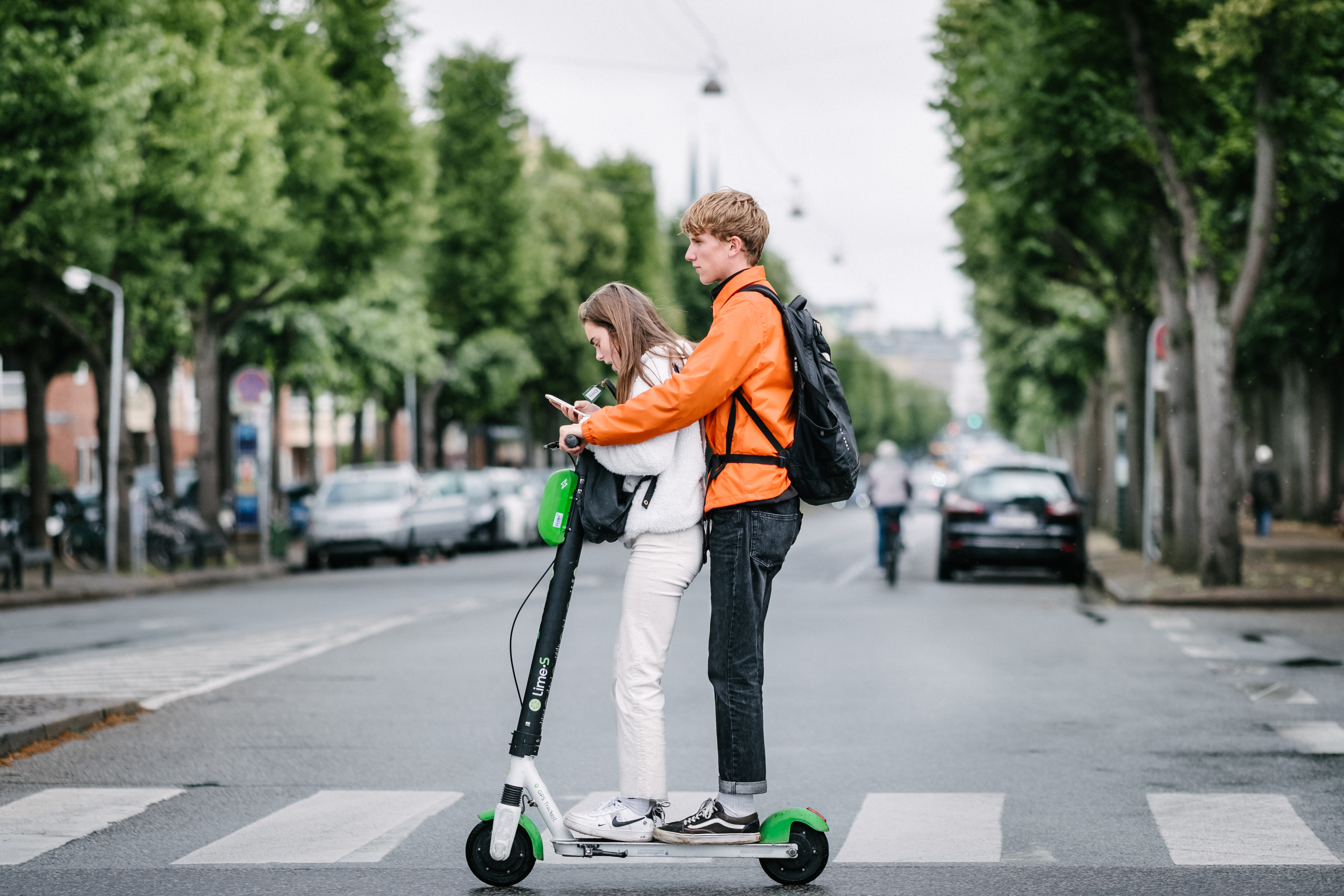 Kick scooter logo