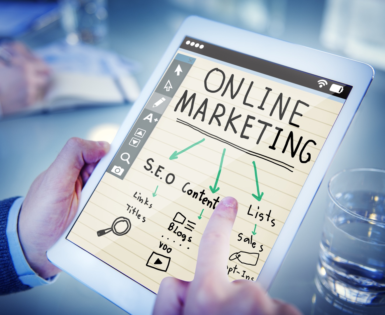 Online advertising logo