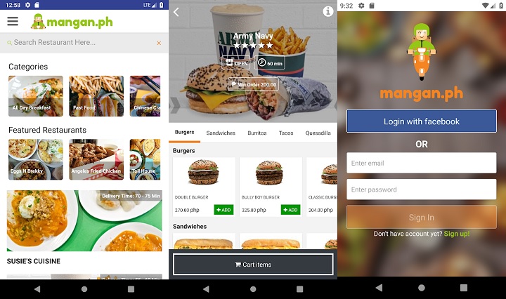 Online food ordering