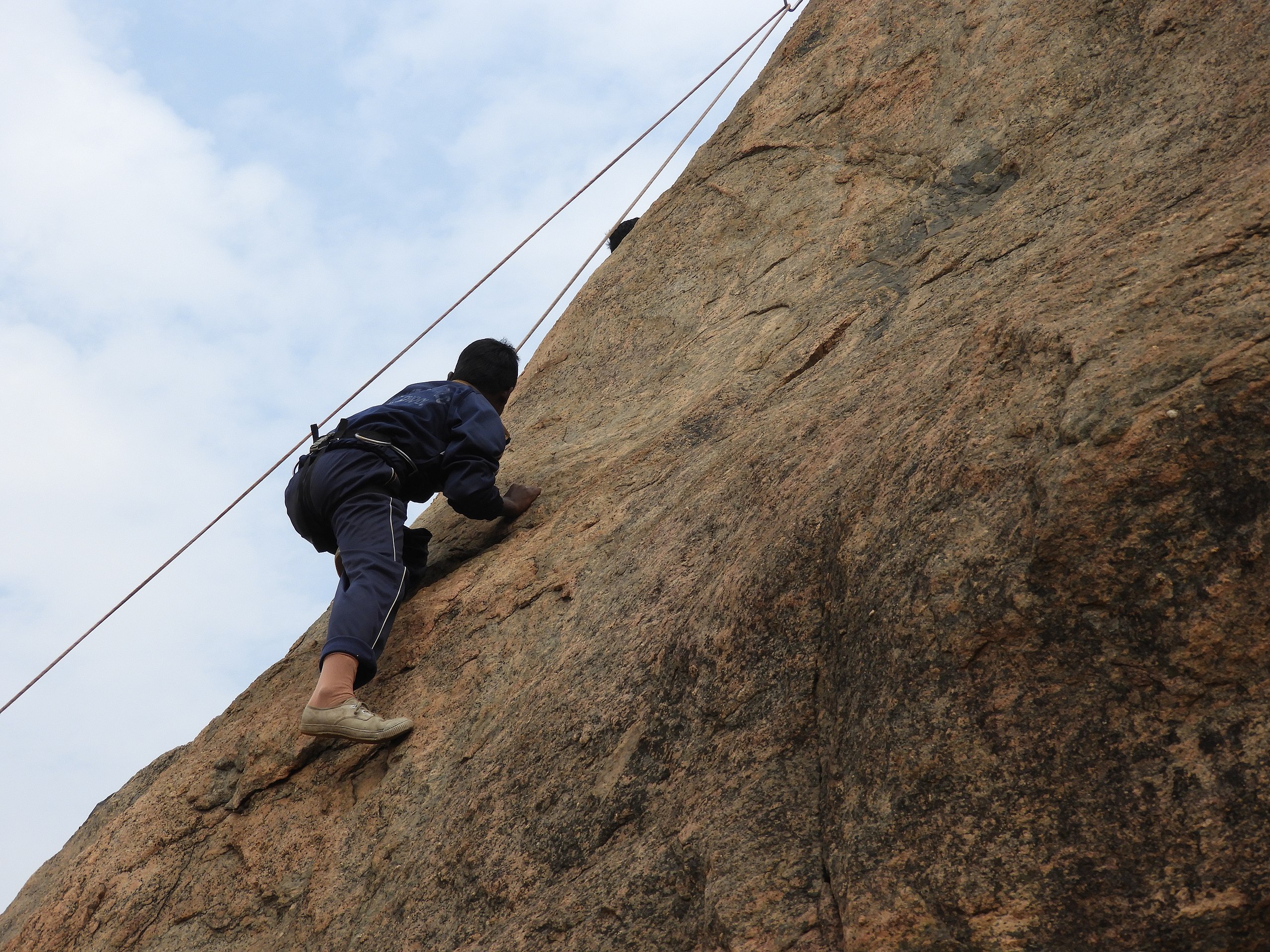 Rock climbing logo
