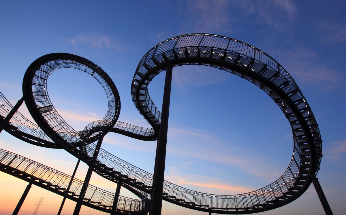 Roller coaster logo