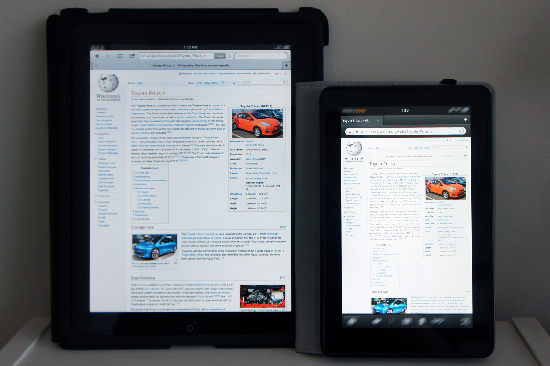 Tablet computers