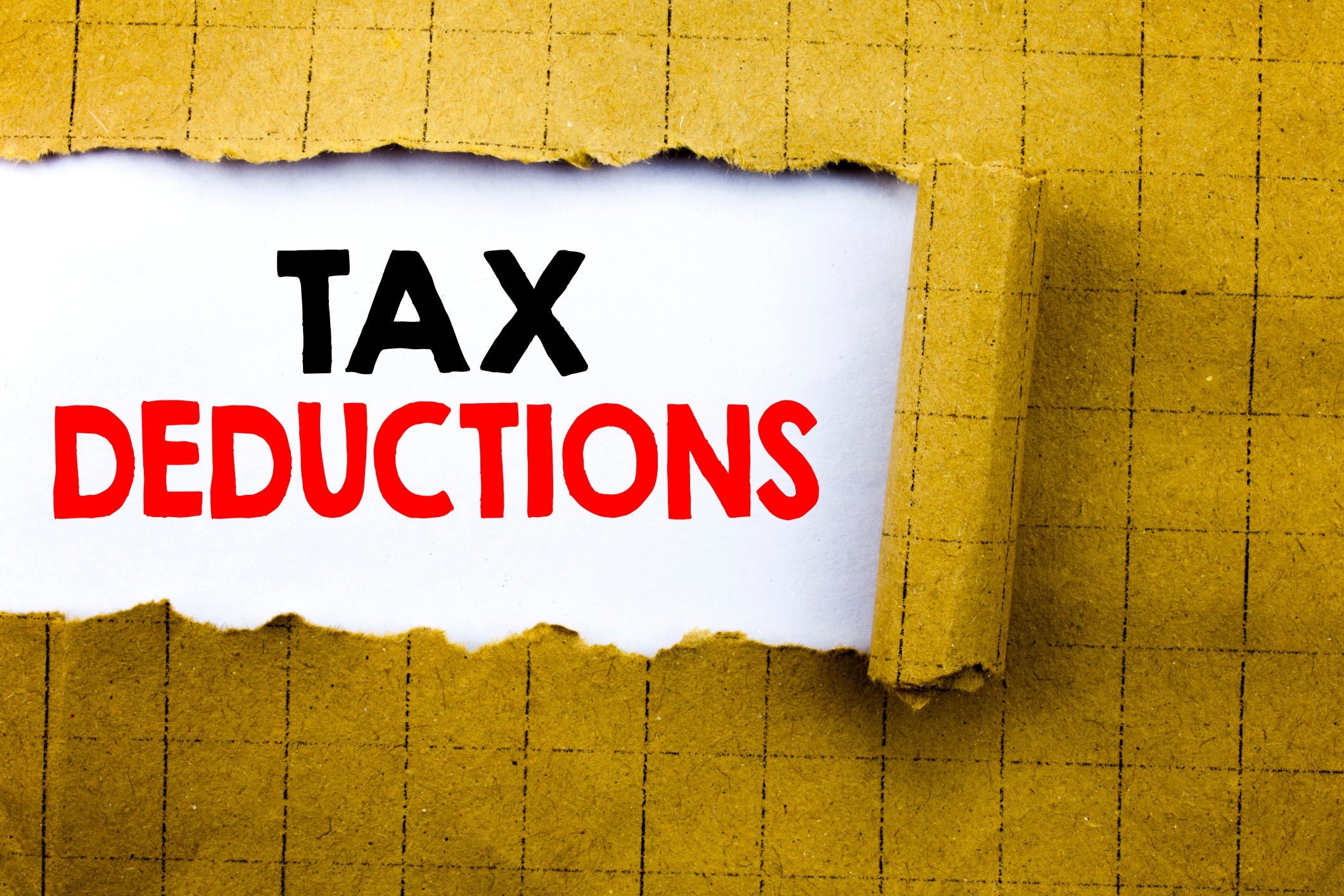 Tax deduction logo