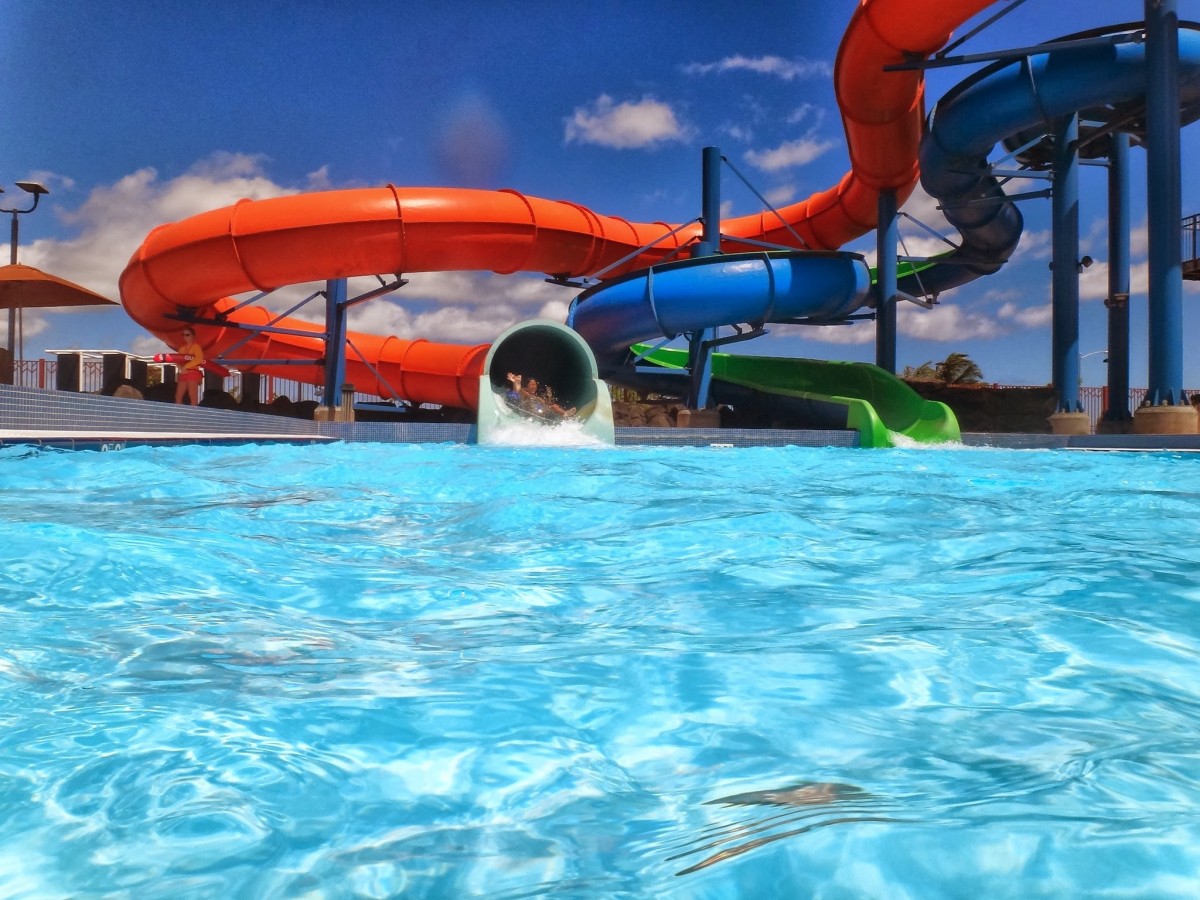 Water slide logo
