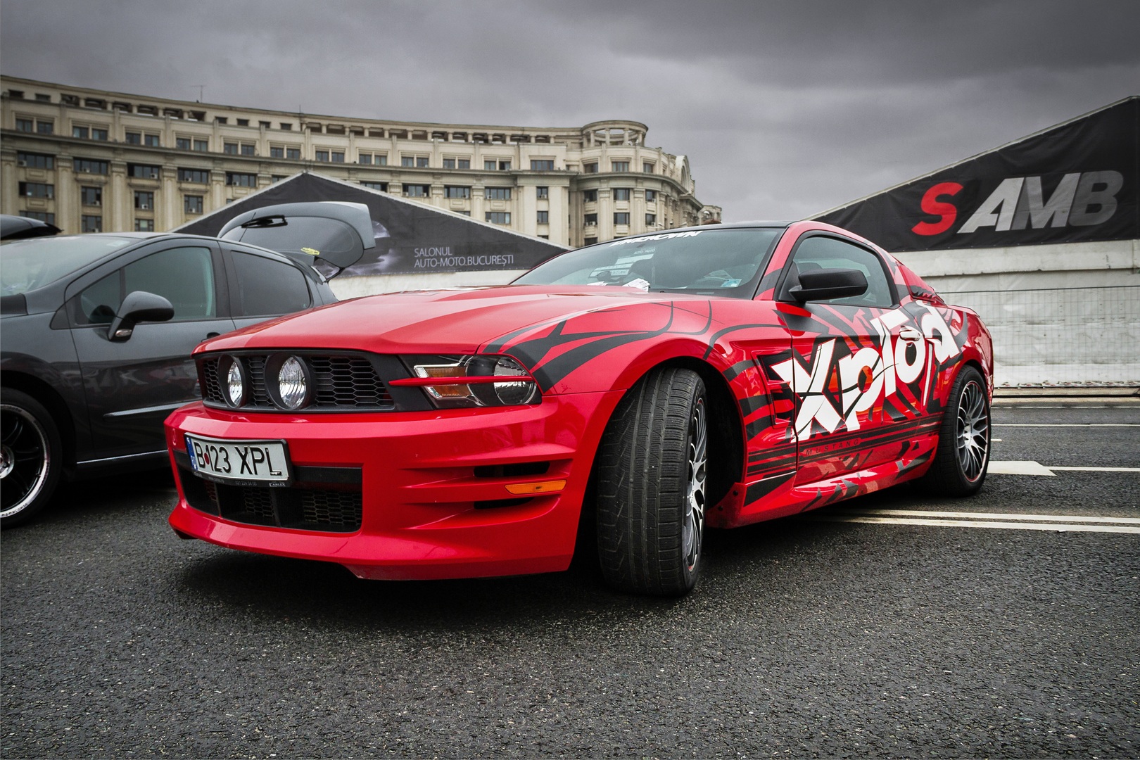 Sports car racing logo