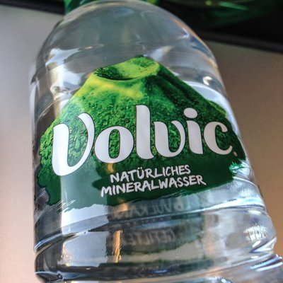 Volvic (mineral water) logo