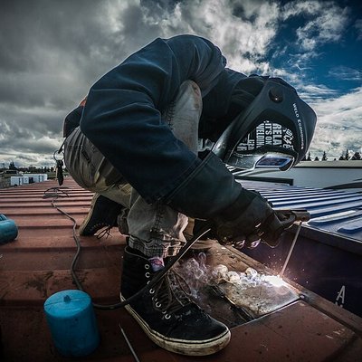 Shielded metal arc welding logo