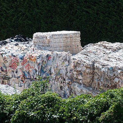 Paper recycling logo