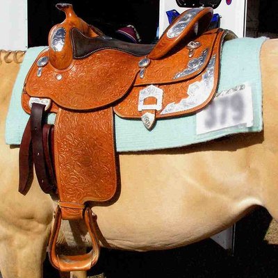 Western saddle logo