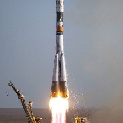 Rocket launch logo
